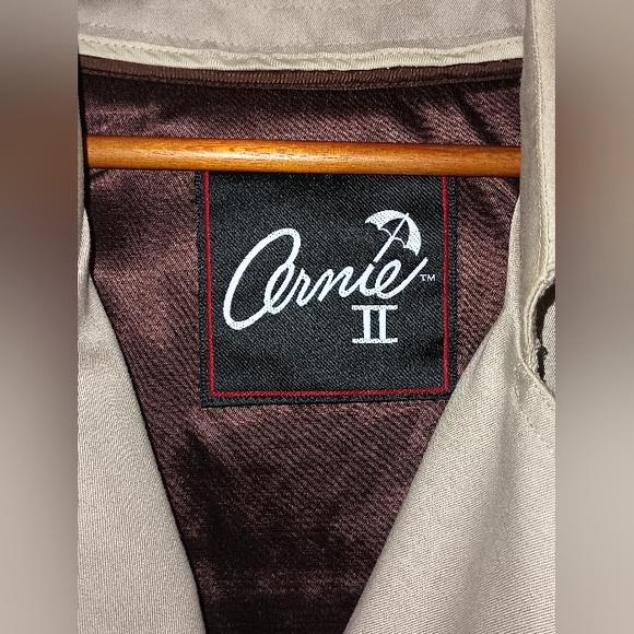 Trench Coat 48X TALL CERNIE VTG Double Breasted Belted Removable faux fur Liner - Picture 5 of 9